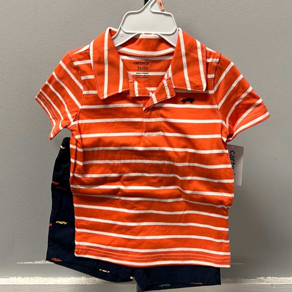 Carters Boys Shirt/Short Set